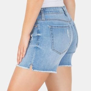 Seven7 Light Blue Denim Jean Shorts
